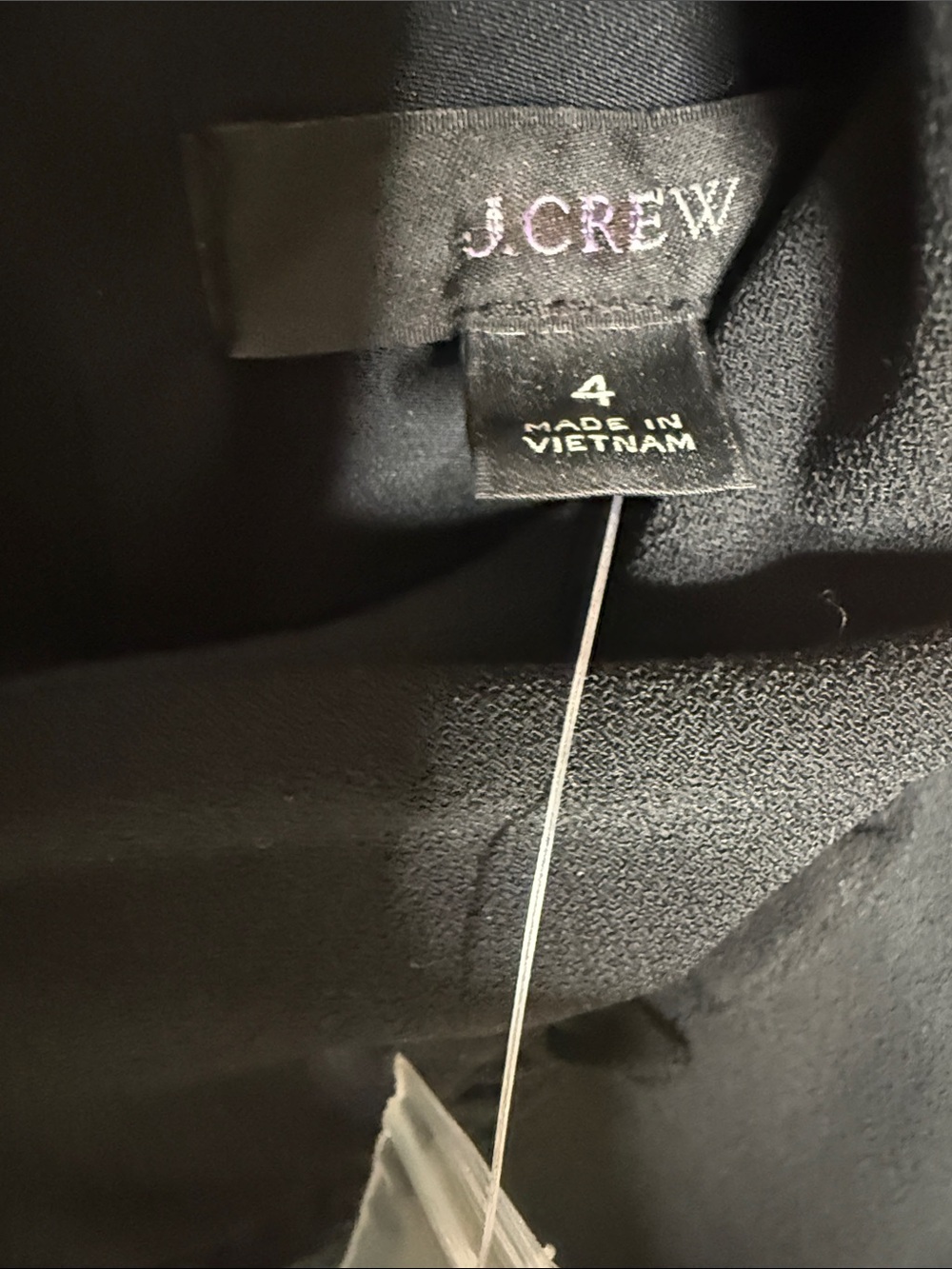 J. Crew Black Long Sleeve Ruffle-Trim Midi Dress - Picture 11 of 12